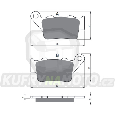 Brzdové destičky GOLDFREN 023 S33 OFF-ROAD REAR