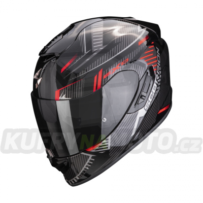 Moto přilba SCORPION EXO-1400 EVO AIR SHELL černo/červená