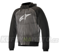 bunda CHROME SPORT HOODIE, ALPINESTARS (antracit/černá/bílá) 2024