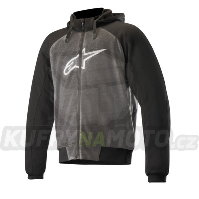 bunda CHROME SPORT HOODIE, ALPINESTARS (antracit/černá/bílá) 2024