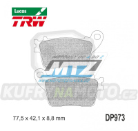 Destičky brzdové DP973-LUSH TRW Lucas MCB784SH - směs Sinter Racing Offroad
