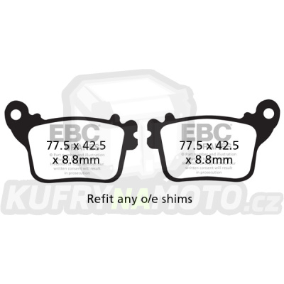 Brzdové destičky EBC FA436HH