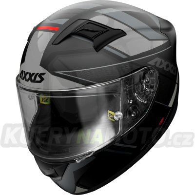 Integrální helma AXXIS GP RACER SV FIBER TECH matná šedá XL
