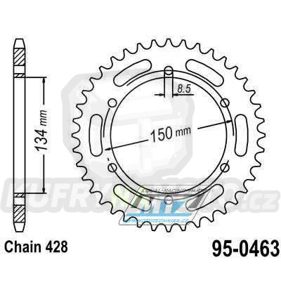 Rozeta MTZ 48 zubů-95-0463-48- výprodej JTR 463-48