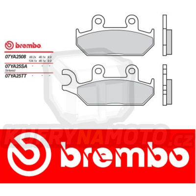 Brzdové destičky Brembo YAMAHA ARTESIA 400 r.v. Od 91 -  směs TT Přední