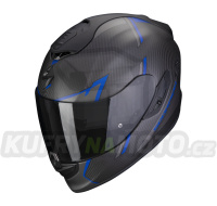 Moto přilba SCORPION EXO-1400 EVO CARBON AIR KENDAL matná černo/modrá