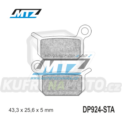 Destičky brzdové DP924-STA - směs Standard
