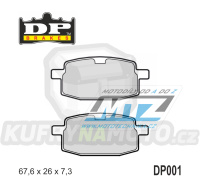 Destičky brzdové DP001 DP Brakes - směs Premium OEM Sinter