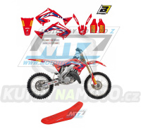 Polepy s potahem sedla (sada polepů a potah sedla Graphics) - Honda CR125+CR250 / 02-07 - typ polepů Replica Team HRC