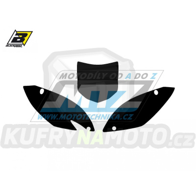 Polepy číslových tabulek (vystřižené) - Kawasaki KXF450 / 09-11 - barva černá