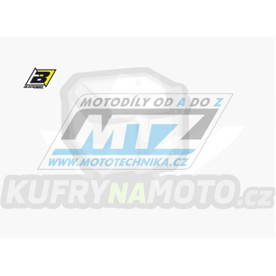 Polepy číslových tabulek (vystřižené) - KTM 65SX / 09-15 - barva bílá