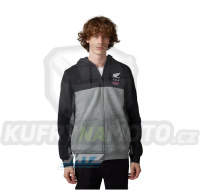 Mikina pánská Fox X Honda Zip Fleece - černo-šedá (velikost M)