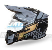 Přilba Progrip 3080 ABS - black/grey/gold matt - velikost M
