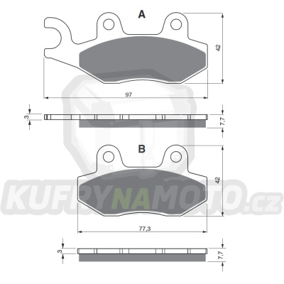 Brzdové destičky GOLDFREN 002 S33 OFF-ROAD