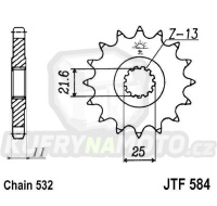Řetězové kolečko JT JTF 584-16 16 zubů