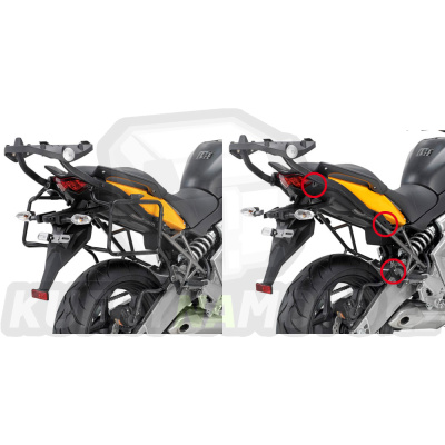 Kit pro montážní sada – nosič kufru bočních Givi Kawasaki Versys 650 2010 - 2014 G316- 450 KIT