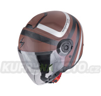 Moto přilba SCORPION EXO-CITY II RIVA matná hnědo/stříbrná
