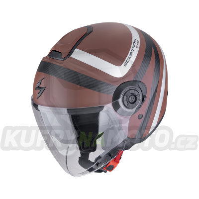 Moto přilba SCORPION EXO-CITY II RIVA matná hnědo/stříbrná