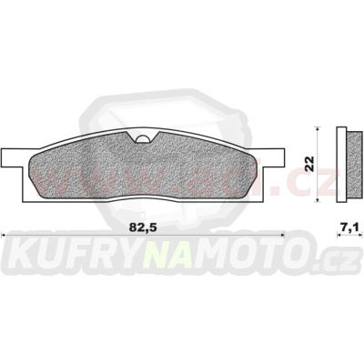 brzdové destičky (směs OFF ROAD DIRT SINTERED) NEWFREN (2 ks v balení)