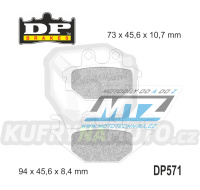 Destičky brzdové DP Brakes DP571 - směs Premium OEM Sinter