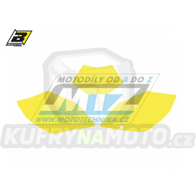 Polepy číslových tabulek (vystřižené) - Beta RR 4T / 10-12 - barva žlutá
