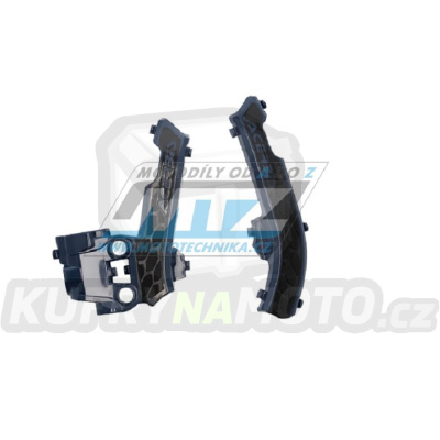 Kryty rámu Gas-Gas MC50+MCE 5 / 21-23 + Husqvarna EE5 / 20-23 + TC50 / 17-23 + KTM 50SX / 16-23 + SX-E 3 / 23 + SX-E 5 / 20-23 - barva modro-černá