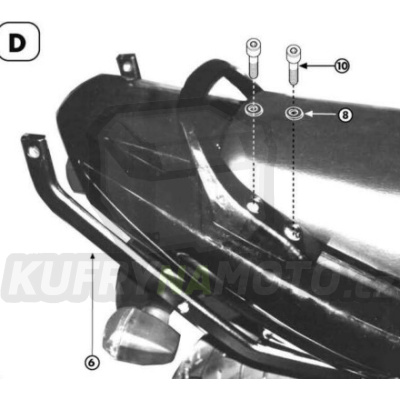 Kit pro montážní sada – nosič kufru Kappa Yamaha FZS 600 Fazer 1998 – 2003 K1628-K3400