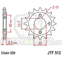 Řetězové kolečko JT JTF 512-15 15 zubů