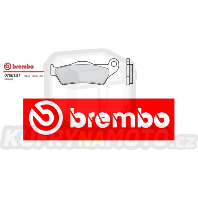 Brzdové destičky Brembo YAMAHA MAJESTY 180 r.v. Od 03 -  směs Originál Přední