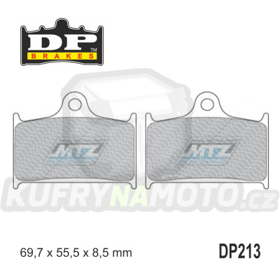 Destičky brzdové DP213-RDP DP Brakes - směs RDP X-RACE Titanium