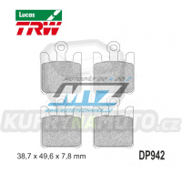 Destičky brzdové DP942-LUSV TRW Lucas MCB742SV - směs Sinter Road