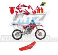 Polepy s potahem sedla (sada polepů a potah sedla Graphics) - Honda CRF250R / 04-09 - typ polepů Replica Team HRC