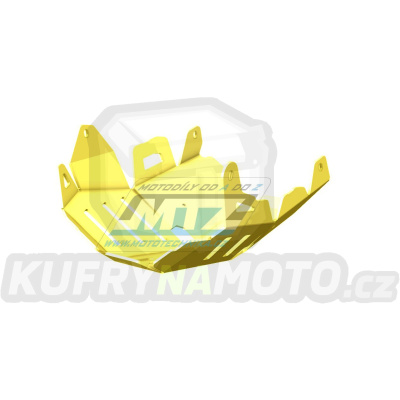Kryt pod motor hliníkový Dual Sport - Kawasaki KLE650 Versys / 07-14 - barva žlutá