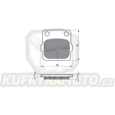 Brzdové destičky GOLDFREN 007 S33 OFF-ROAD REAR