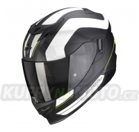 Moto přilba SCORPION EXO-520 AIR LEMANS matná černo/stříbrno/bílá