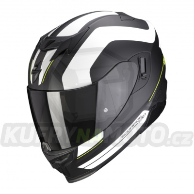 Moto přilba SCORPION EXO-520 AIR LEMANS matná černo/stříbrno/bílá