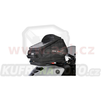 tankbag na motocykl Q30R QR, OXFORD (černý, s rychloupínacím systémem na víčka nádrže, objem 30 l)