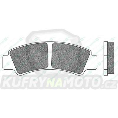 brzdové destičky, NEWFREN (směs OFF ROAD ATV SINTERED) 2 ks v balení