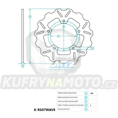 Kotouč brzdový MTZ - KTM 50SX / 04-13