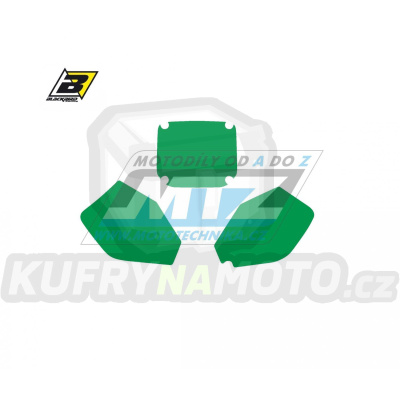 Polepy číslových tabulek (vystřižené) - Suzuki RM125+RM250 / 96-98 - barva zelená