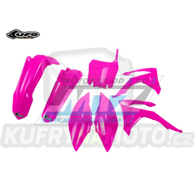 Sada plastů Honda CRF450R / 13-16 + CRF250R / 14-17 – barva FLUO růžová (neon růžová)