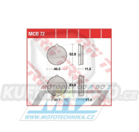Destičky brzdové DP9050-LU TRW Lucas MCB72 - směs Allround