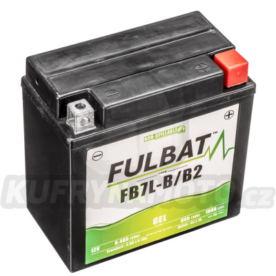 baterie 12V, FB7L-B/B2  GEL, 12V, 8Ah, 100A, bezúdržbová GEL technologie 136x76x130 FULBAT (aktivovaná ve výrobě)