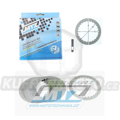 Lamely spojkové plechové (meziplechy) MTZ 885-P050-7 - Suzuki RM125 / 92-11