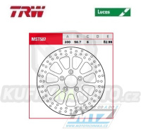 Kotouč brzdový TRW MST507 (300/57/5D) - Harley Davidson FLHR+FLHRC+FLHT1+FLHTC+FLHTCU+FLHX+FLTRU+FLTRX + FLD+FLHTCUL+FLHTK+FLTRXS1+FLHTKL+FLHX+FLHXS + FXBB+FXBR+FXFB+FLHTKSE1+FLFBS+FLHCS+FLHXSE+FLHTKSE