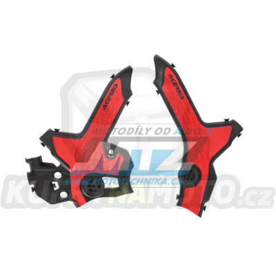Kryty rámu Honda CRF300L / 21-23 + CRF300 Rally / 21-23 - barva černo-červená
