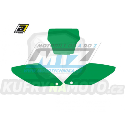 Polepy číslových tabulek (vystřižené) - Honda CR125+CR250 / 04-07 - barva zelená