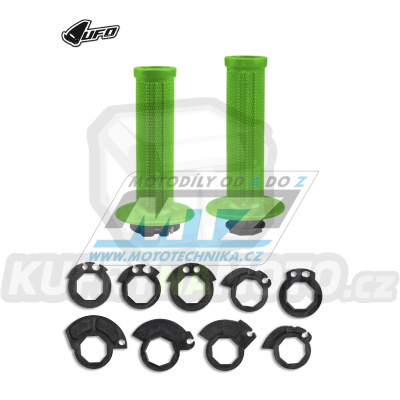 Rukojeti/Gripy UFO LOCK-ON Grips (ODI) včetně 9 nástavců - zelené