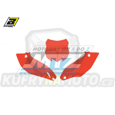 Polepy číslových tabulek (vystřižené) - Kawasaki KXF250 / 13-16 + KXF450 / 13-15 - barva červená