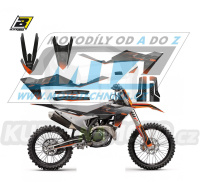 Polepy na motocykl (sada polepů Graphics) KTM SX+SXF / 23-24 + EXC+EXCF / 24 - typ polepů Mat Black